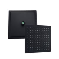 طاسة دش مطري مربعة 25×25 أسود SS 304