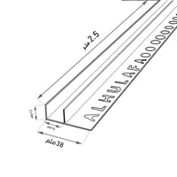 بروفايل تثبيت الزجاج و نعلة مخفية ألمونيوم
