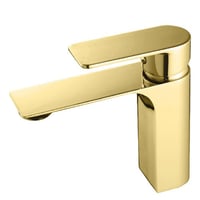 خلاط مغسلة قصير ليما ذهبي LM-07405