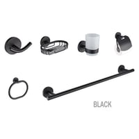 اكسسوار حمام ليما نحاس أسود 6 قطع AC-10200-B