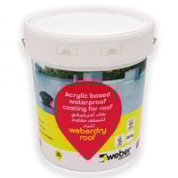 عازل مائي اكريلك مطاطي ابيض ويبر لسطح المنزل