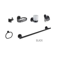 اكسسوار حمام ليما ستيل أسود 6 قطع AC-3700-B