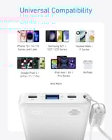 بطارية انكر بسعة 10000 ملي امبير بقوة 22.5 واط بمن...