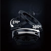 حامل مغناطيسي دريب للجوال قابل للدوران - اسود