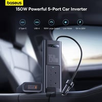 توصيلة سيارة بيسوس بقوة 150 واط و220 فولت بمنفذ تا...