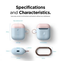 elago cases لسماعة ابل 2 - وردي و أبيض