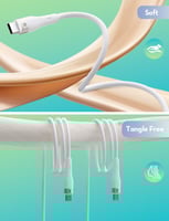 سلك راف باور سيلكون تايب سي الى تايب سي بقوة 60 وا...