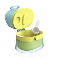 صندوق تخزين حليب مجفف ديريا مقاومة للسقوط - ازرق