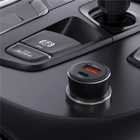 شاحن سيارة AceFast بمنفذ تايب سي ومنفذ USB-A بقوة...