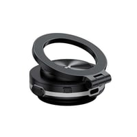 حامل مغناطيسي دريب للجوال قابل للدوران - اسود