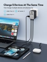 فيش سفر راف باور متعدد المداخل بقوة 100 واط بثلاث...