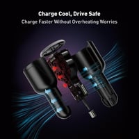 شاحن سيارة JODA بقوة 140 واط بمنفذين تايب سي - اسو...