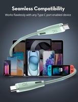 سلك راف باور تايب سي الى تايب سي نايلون بقوة 60 وا...