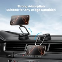 ستاند دريب مغناطيسي للجوال قابل للطي وللدوران 360...