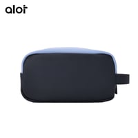 شنطة يد Alot جلد مقاس 11.5*11*21 سم - ازرق ورمادي