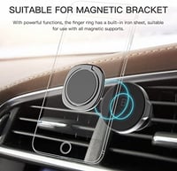 مسكة خاتم بيسوس نحيفة - اسود مطفي