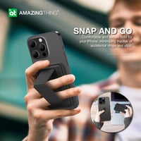 محفظة وستاند ومسكة AmazingThing ماج سيف للجوال - ا...