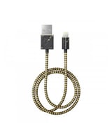 سلك ideal لايتننق قماشي بطول 1 متر - رخامي أسود