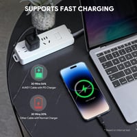 سلك شحن أوكي تايب سي الى لايتنينق بطول 1 متر - اسو...