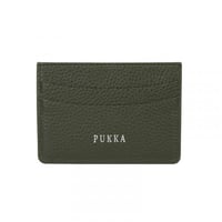 محفظة جلد سليم أخضر من بوكا