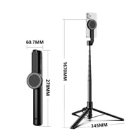 عصا سيلفي دريب مغناطيسي قابل للتمديد مع حامل ثلاثي...