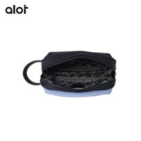 شنطة يد Alot جلد مقاس 11*7*16 سم - ازرق ورمادي