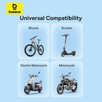 ستاند جوال بيسوس برايم للدراجة مع مسكة - اسود