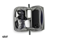 شنطة Alot جلد فاخر بسعة 1 لتر مع حزام خلفي للحمل -...