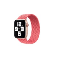 سوار ساعة ابل قماشي وي وو - وردي