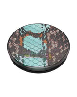 بوب سوكيت مسكة جوال معدني نقشة جلد ثعبان الماء