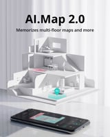 المكنسة الذكية يوفي اكس 8 هايبرد بتقنية الليزر 2 ف...