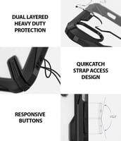 رينكي فيوجن اكس كفر للايفون اكس ار - اسود