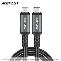 سلك AceFast C1 تايب سي الى تايب سي - اسود