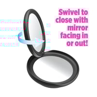 مسكة جوال بوب سوكيت مرآة أسود لامع