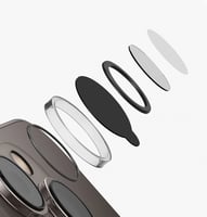 حماية كاميرا يونيك اوبتكس كريستال للايفون 15 برو -...