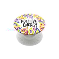 مسكة جوال بوب سوكيت ابيض ملون مع كتابة