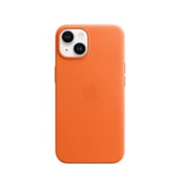 ابل كفر ماج سيف ايفون 14 جلد برتقالي