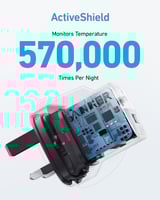 شاحن جداري انكر 323 بقوة 33 واط بمنفذ تايب سي ومنف...