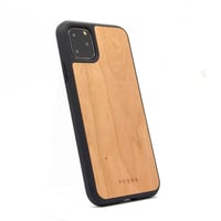 كفر بوكا خشب الكرز مع اطراف السليكون للايفون 11 بر...