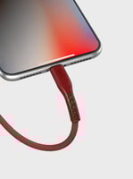سلك uniq USB-C إلى لايتنينق 1.2 متر - أحمر