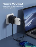 باندل راف باور فيش السفر 32 واط مع 3 كيابل - اسود