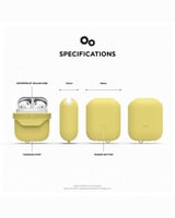 ايلاجو غلاف سيليكون لسماعات ابل البلوتوث مقاوم للم...