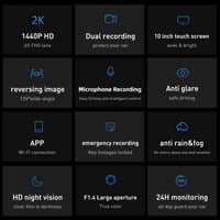 كاميرا سيارة داش كام امامية وخلفية E3 من DDPAI