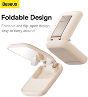 ستاند جوال بيسوس قابل للطي مع مرآة - وردي