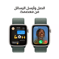 ساعة ابل SE GPS مقاس 44 مم ضوء النجوم مع سوار رياض...