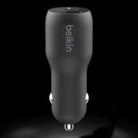 شاحن سيارة بيلكن بقوة 37 واط بمنفذ تايب سي ومنفذ U...