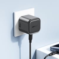 شاحن جداري AceFast بقوة 45 واط بمنفذين تايب سي - ا...