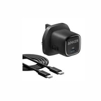 شاحن جداري انكر بقوه 25 واط مع سلك تايب سي - اسود