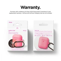 elago cases سماعة ابل مع ميدالية 2 و1 - نيون وردي