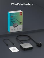 منصة شحن راف باور بقوة 100 واط بمنفذين تايب سي ومن...